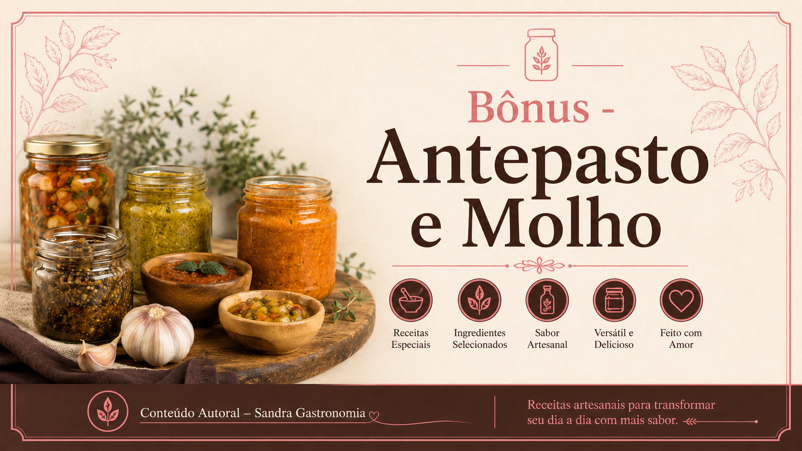 Capa Molhos e Antepastos